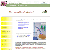 Tablet Screenshot of hepapro.com